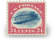 1918 Inverted Jenny Stamp